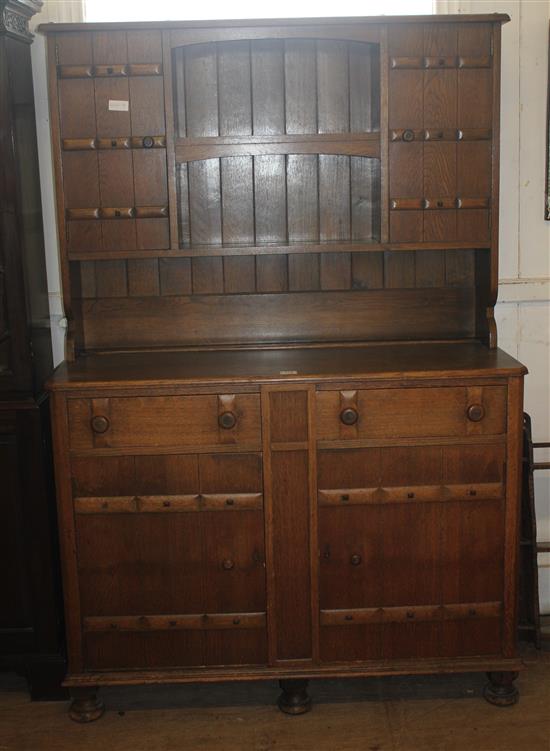 Arts and Crafts oak Welsh dresser